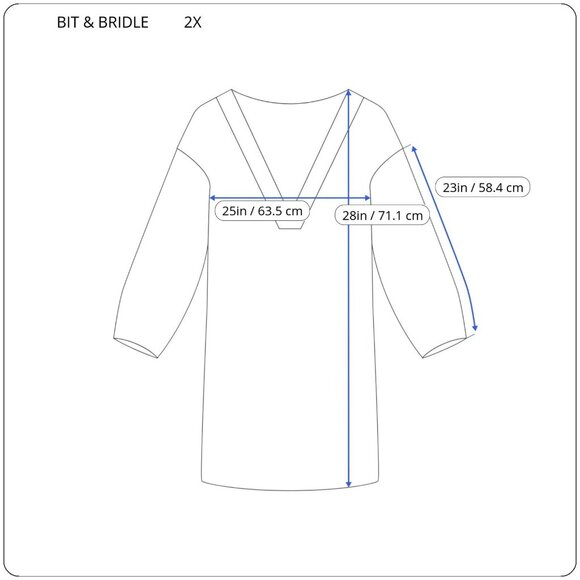 Bit Bridle Womens Top 2X Plus Tunic Long Sleeve Purple Blue Plaid PLA135XE - Picture 2 of 8